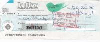 CASSA RURALE ED ARTIGIANA  DON RIZZO  /  Assegno Bancario - Other & Unclassified