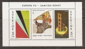 Europa CEPT 1993: Zweden / Sweden / Suède / Schweden - Sheet From Booklet ** - 1993