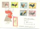 1979 Geflügelrassen Mi 2394-9 / Sc 1982-7 / YT 2062-7 Satzbrief/lettre/letter [ls] - Storia Postale