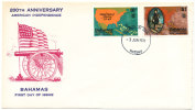 Bahamas FDC 3-6-1976 U.S. Bi-Centennial 1776 - 1976 With Cachet - Onafhankelijkheid USA