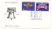 Dominicana FDC 29-5-1976 U.S. Bi-Centennial 1776 - 1976 With Cachet - Us Independence