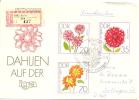 1979 IGA Erfurt: Dahlien  Mi 2436,38,40 / Sc 2023,25,27 / YT 2101,03,05 FDC/PDJ [ls] - Covers & Documents