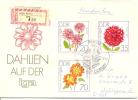 1979 IGA Erfurt: Dahlien  Mi 2436,38,40 / Sc 2023,25,27 / YT 2101,03,05 FDC/PDJ [ls] - Brieven En Documenten