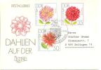 1979 IGA Erfurt: Dahlien  Mi 2437-9 / Sc 2024-6 / YT 2102-4 FDC/PDJ [ls] - Brieven En Documenten