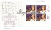 Canada FDC Scott #1987 Upper Right Plate Block 48c Queen Elizabeth II´s 50th Anniversary Of Coronation - 2001-2010