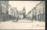 Menin La Rue De Lille Et L'eglise Saint Vast - Menen