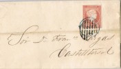 Carta Entera Barcelona 1858 A Castelltersol - Cartas & Documentos