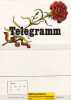 Schmuckblatt-Telegramm 1.Mai 1986 DDR Lx59 ** 10€ Mainelke Flower Document Of Germany Rar!!! - Other & Unclassified