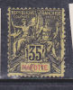 MAYOTTE N° 18 35C NOIR S JAUNE TYPE GROUPE OBL - Sonstige & Ohne Zuordnung