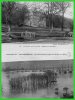 -DEUX C.P.A.AUBEVOYE Près GAILLON-Château DeTournebut / Innondations De1910.(rectos Versos) - Aubevoye