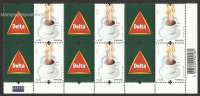 Portugal 5 Sens Timbre Enterprise Avec Vignette Café Delta 2009 X 6 ** Portugal 5 Senses Stamp Coffee Corporate Tab X 6 - Unused Stamps