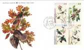 Canada FDC Scott #2039a Block Of 4 49c Birds By John James Audubon - 2001-2010