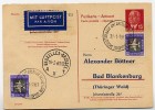 ANTARCTICA BELGIAN BASE 1961 On East German Reply Postal Card P65 A Special Print - Bases Antarctiques