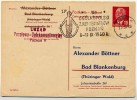 DDR P65A Antwort-Postkarte ZUDRUCK1-2 DV III/18/185 ! Sost. PÄDIATER Poznań 1960 - Privé Postkaarten - Gebruikt