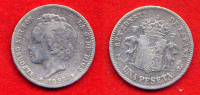 ESPAGNE - ESPAÑA - SPAIN - ALPHONSE XIII - ALFONSO XIII - UNA - 1- PESETA 1893 - Sonstige & Ohne Zuordnung