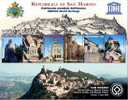 REPUBBLICA DI SAN MARINO - ANNO 2008 - CENTRO STORICO E MONTE TITANO NELLA LISTA DEL PATRIMONIO  DELL?UNESCO - ** MNH - Unused Stamps