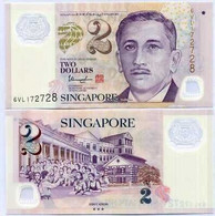 SINGAPORE 2 DOLLARS 2020 P 46 POLYMER W/3 HOLLOW STAR UNC - Singapore