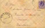 3538  Carta Masnou Barcelona 1910  Cover - Lettres & Documents