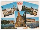 CP MULTIVUES LA SUZE SUR SARTHE, BAR, CAFE, AUTOS, VOITURES, RENAULT 4L 4 L, PISCINE, SARTHE 72 - La Suze Sur Sarthe