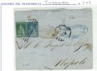 STORIA POSTALE - TOSCANA  -  SASS. 5 + 6  -  LETTERA - MOLTI ANNULLI ACCESSORI - Toscane