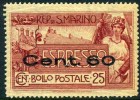 1923 San Marino, Espresso Soprastampato, Nuovo (*) - Express Letter Stamps