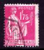 FRANCIA - 1932 - USATO -  Tipo Pace - 1.75 - 1932-39 Paz