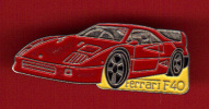 22634-pin's Automobile Ferrari F40.signé Yoshinori Bijoux En France... - Ferrari