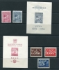 Czechoslovakia 1946 Mi Block 8-9,505-7 MLH - Unused Stamps