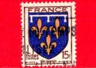 FRANCIA - Usato - 1944 - Stemmi Araldici - Arms - Orleanais - 15 - 1941-66 Escudos Y Blasones