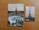 Lot De 3 Cp  Sur Paris ( La Tour Eiffel  , Coup D' Oeil à Notre Dame  )   ( Voir Photo ) - Lots, Séries, Collections