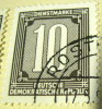 Germany 1956 Official Stamp 10pf - Used - Andere & Zonder Classificatie