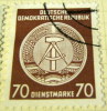 Germany 1954 Official Stamp 70pf - Used - Andere & Zonder Classificatie