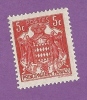 MONACO TIMBRE N° 157 NEUF AVEC CHARNIERE ARMOIRIES 5C ROUGE - Neufs