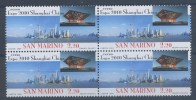 SAN MARINO 2009 - VERSO EXPO 2010 SHANGHAI CINA - QUARTINA - MNH** - 372 - Unused Stamps