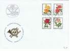 L-ROS 67 - SUISSE - Pro Juventute 1972 Roses Diverses Sur Lettre De La Mustermesse Bâle - Cartas & Documentos