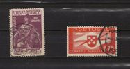 Portugal:Poste Aérienne Et Timbres – Télégraphe, Lot 2 Timbres N° 2 Et N° 1 - Used Stamps