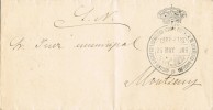 6710. Carta  S.N. BARCELONA 1909 A Montseny. Franquicia Estadistica - Briefe U. Dokumente