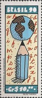 BRAZIL - INTERNATIONAL YEAR OF LITERACY 1990 - MNH - Unused Stamps