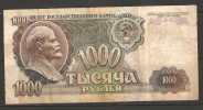 Russia 1992,1000 Rubles Note Lenin,CIRCULATED - Russie