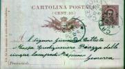 CREMONA - GENOVA  - Anno 1891 - Postwaardestukken