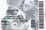 Panathinaikos Vs FC Porto/Football/UEFA Champions League Match Ticket - Eintrittskarten