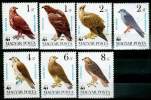 HUNGARY 1983 BIRDS WWF MNH / **  RAPTORS FALCON EAGLES - Unused Stamps