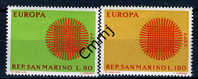 1970 - SAINT-MARIN - SAN MARINO - Unif. 807/08 - MNH - New Mint - Neufs