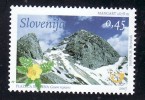 1094/ Slowenien Slovenia 2007 Mi.No. 635 ** MNH  Berge Mountains Rose Flower Alps Alpe - Arrampicata