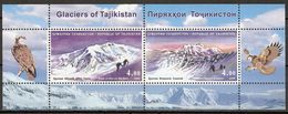 Tajikistan 2009 MiNr. 541 - 542 (Block 55) Tadschikistan Birds Of Prey  Mountain Glaciers Climbers M\sh  MNH** 9,00 € - Klimmen
