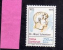 TURCHIA - TURKÍA - TURKEY 1975 CENTENARY OF THE BIRTH OF DR. ALBERT SCHWEITZER MNH - Unused Stamps