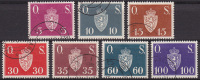 NORWAY 1951 - Mi. Cat.nos.D61-67. Complete Set Used. All Stamps With Circular Date Postmarks In Very Nice Quality. - Service