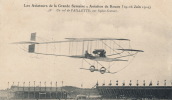 ( CPA AVIONS )  ROUEN 19 - 26 JUIN 1910  /  Un Vol De PAILLETTE, Sur Biplan SOMMER  - - Riunioni