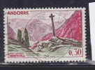 ANDORRE N° 159 30C ROUGE BRUN LILAS ET OLIVE CROIX GOTHIQUE DE MERITXELL OBL - Gebruikt