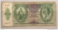 Ungheria - Banconota Circolata Da 10 Pengo - 1936 - - Hongrie